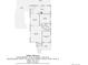 Detailed floor plan showcasing the layout of the first floor with kitchen, living, and bedrooms at 1351 Brentwood St, Lakewood, CO 80214