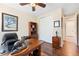 Home office with a large desk, ample storage, and natural light at 6095 S Oswego St, Greenwood Village, CO 80111