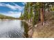 Tranquil lake view with tall trees, showcasing the beautiful natural surroundings and waterfront at 159 Lake Rd, Idaho Springs, CO 80452