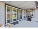 Cozy outdoor patio featuring ceiling fan, recessed lights, and gas grill for summertime enjoyment at 27893 E 6Th Pl, Aurora, CO 80018