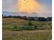 Scenic backyard view showcasing rolling hills and distant mountains under a dramatic sky at 10258 Pennington Ln, Highlands Ranch, CO 80126
