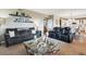 Spacious living room with stylish decor, hardwood floors, and open floor plan at 10258 Pennington Ln, Highlands Ranch, CO 80126