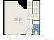 Floorplan showing the layout of the living room and bathroom with dimensions at 1732 Aspen Meadows Cir, Federal Heights, CO 80260
