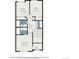 Floorplan of the home displaying bedrooms, bathrooms, laundry, and W.I.C. dimensions at 1732 Aspen Meadows Cir, Federal Heights, CO 80260