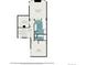 Detailed second floor plan with primary bedroom, bathroom and additional bedrooms at 10000 E Yale Ave # 7, Denver, CO 80231