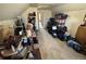 Spacious attic currently used as a storage and work space at 2874 Rose Hill St, Strasburg, CO 80136