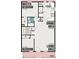 Detailed floor plan showcasing the layout of the home, including the kitchen and bedrooms at 2874 Rose Hill St, Strasburg, CO 80136