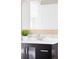 This stylish bathroom features a modern vanity and a decorative mirror at 4209 S Bannock St, Englewood, CO 80110