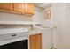 Practical laundry room with modern washer and dryer units at 3300 W Florida Ave # 51, Denver, CO 80219