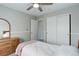 Comfortable bedroom with carpeted floor and a ceiling fan at 20626 Willowbend Ln, Parker, CO 80138