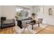 Cozy sitting area with a large window seat and comfortable seating, ideal for relaxation at 785 Fillmore St, Denver, CO 80206
