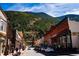 Scenic downtown street lined with historic buildings and views of the mountain backdrop at 2152 Bighorn Rd # 103, Georgetown, CO 80444