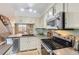 Well-lit kitchen showcasing modern appliances, sleek countertops, and a practical layout for cooking at 9747 W Cornell Pl, Lakewood, CO 80227