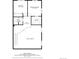 Floor plan of the second story of a home with two bedrooms, a hall, bath and walk in closet at 3300 W Florida Ave # 36, Denver, CO 80219