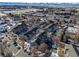 Aerial view of the property and surrounding area at 3600 S Pierce St # 7-104, Denver, CO 80235