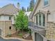 Charming balcony overlooking the garden, perfect for enjoying serene outdoor moments at 4158 Wild Flower Ct, Evergreen, CO 80439