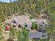 Beautiful exterior view of a house nestled amongst the trees in a mountainous location at 4158 Wild Flower Ct, Evergreen, CO 80439