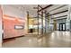 Modern building lobby featuring a coffee bar and architectural design at 1750 Wewatta St # 605, Denver, CO 80202