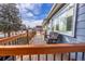 Inviting outdoor deck with comfortable seating, perfect for relaxing or entertaining at 705 Kenton St, Aurora, CO 80010