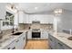 Well-lit kitchen with stainless steel appliances, granite countertops, and tile backsplash at 18045 Arrowwood Dr, Monument, CO 80132