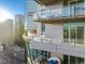 Balcony view capturing the urban landscape and architectural grandeur from a high-rise building at 2001 Lincoln St # 2524, Denver, CO 80202