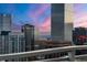 Stunning city view highlighting the Denver skyline at sunset with vibrant colors at 2001 Lincoln St # 2524, Denver, CO 80202