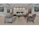 Elegant lobby with modern seating, decorative lighting, and a textured accent wall at 2001 Lincoln St # 2524, Denver, CO 80202