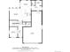 Main floor plan with living room, kitchen, dining area, bedroom, bathroom and three-car garage at 1226 S Fulton St, Aurora, CO 80247