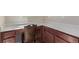 Dedicated office nook area with built-in cabinets and a solid surface countertop at 1226 S Fulton St, Aurora, CO 80247