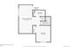 Basement floor plan includes finished basement area, one bedroom and a bathroom at 16935 Buffalo Valley Path, Monument, CO 80132