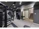 Home gym with multiple exercise machines and weights at 16935 Buffalo Valley Path, Monument, CO 80132