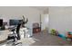 Home office with desk, chair, and ample storage at 16935 Buffalo Valley Path, Monument, CO 80132