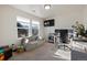 Home office with desk, chair, and comfortable couch at 16935 Buffalo Valley Path, Monument, CO 80132