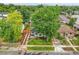 Charming homes with well-manicured lawns and gardens, shaded by a large mature tree at 2212 Ingalls St, Edgewater, CO 80214