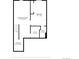 Basement floor plan featuring a recreation room, bedroom, bathroom, utility, and storage at 5283 Union Ct # 8, Arvada, CO 80002