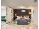 Finished basement bedroom featuring neutral colors, stylish decor, and modern flooring at 9146 W 89Th Ct, Broomfield, CO 80021