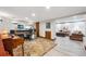 Finished basement offers space for home office and relaxation area with new flooring at 4059 Nevis St, Boulder, CO 80301