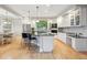 Modern kitchen with stainless steel appliances, granite counters, and a cozy breakfast bar at 4059 Nevis St, Boulder, CO 80301