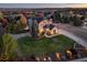 Luxury home with expansive lawn and distant views at 5268 Talavero Pl, Parker, CO 80134