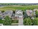 Beautiful two-story home featuring mature trees, a manicured lawn, and a spacious two-car garage at 12996 Banyon Cir, Parker, CO 80134