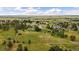 Beautiful aerial view of this property on a lush lot, showcasing its prime location in a serene, residential neighborhood at 3672 Deer Creek Dr, Parker, CO 80138