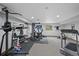 Spacious basement featuring home gym with weights and exercise equipment at 9 Red Fox Ln, Littleton, CO 80127