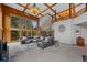 Bright living room with large windows offering scenic views and natural lighting at 9 Red Fox Ln, Littleton, CO 80127