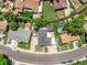 Aerial view of a home showcasing the backyard, landscaping, and neighborhood at 10951 Rosalie Dr, Northglenn, CO 80233