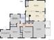 Detailed floor plan showcasing the layout of the home, including the kitchen, living room, and bedrooms at 10951 Rosalie Dr, Northglenn, CO 80233