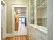 Kitchen with light wood cabinets and tile flooring at 471 N Humboldt St, Denver, CO 80218