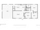 First floor plan including garage, living room, dining room, kitchen, bathroom and bedrooms at 16097 E Cornell Pl, Aurora, CO 80013