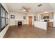 Cozy living room with hardwood floors, fireplace, and plenty of natural light at 10044 Martin Luther King Blvd, Denver, CO 80238