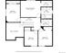 Second floor plan showcasing bedrooms, bathrooms, walk in closet and hall layout at 2574 Cove Creek Ct, Highlands Ranch, CO 80129