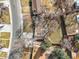 An aerial view of a home showing trees, backyard and neighborhood at 10050 W 8Th Pl, Lakewood, CO 80215